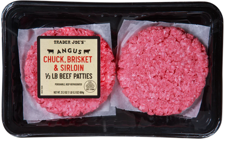 Angus Chuck, Brisket & Sirloin Beef Patties 21.2 Oz Premium Blend