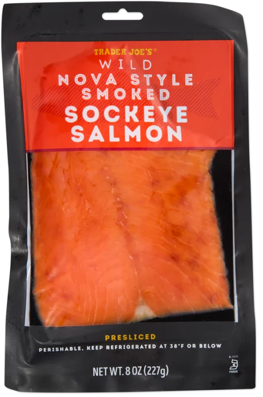 Wild Nova Style Smoked Sockeye Salmon 8 Oz Premium Alaskan Smoked Fish