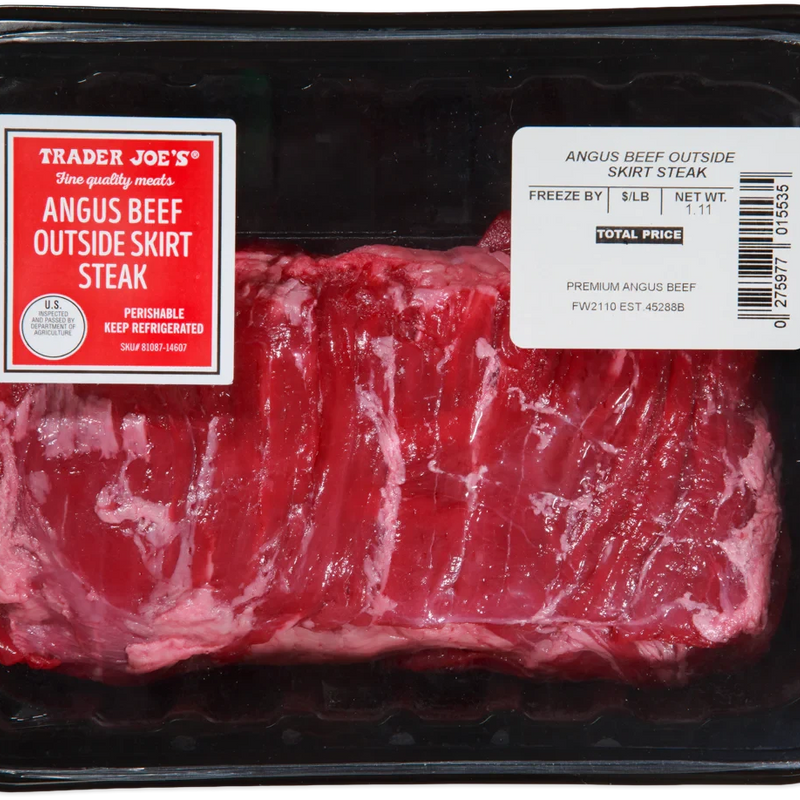 Angus Beef Outside Skirt Steak 1 Lb Premium Cut