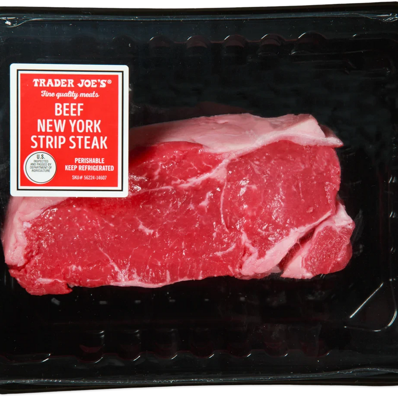 Beef New York Strip Steak 1 Lb Premium Angus Cut