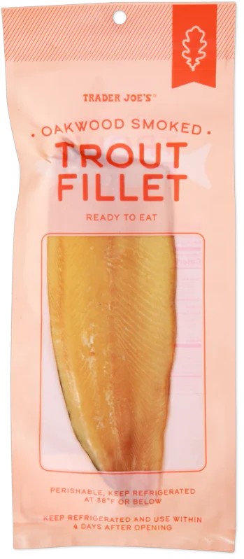 Oakwood Smoked Trout Fillet 1 Lb Premium Smoked Rainbow Trout