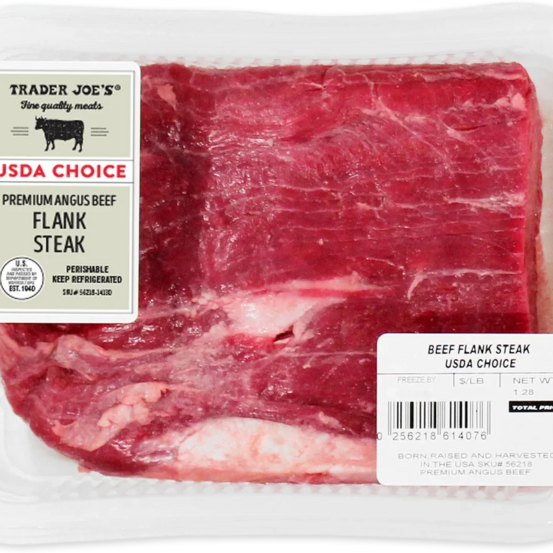 Choice Premium Angus Beef Flank Steak 1 Lb High Quality Cut