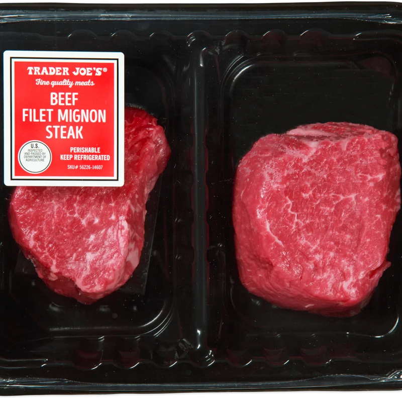 Beef Filet Mignon Steak 1 Lb Premium Angus Cut