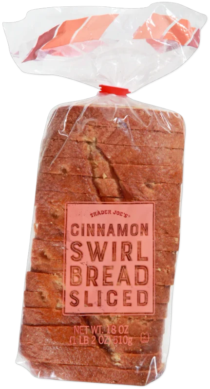 Cinnamon Swirl Bread Sliced 18 Oz Sweet Swirled Breakfast Loaf