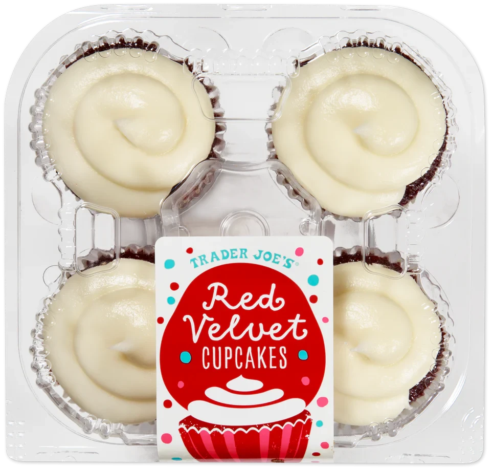 Red Velvet Cupcakes 10.5 Oz Cream Cheese Frosted Bakery Treats