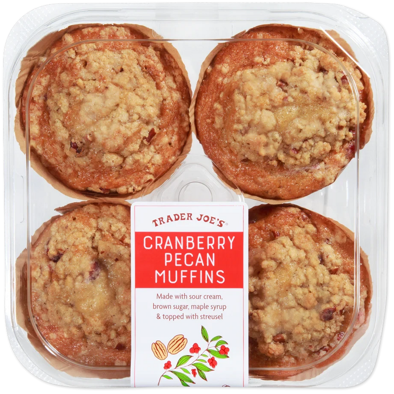 Cranberry Pecan Muffins 14 Oz Soft Baked Breakfast Muffins