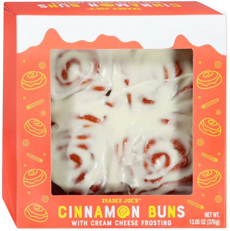 Cinnamon Buns 13.05 Oz Soft Danish Style Sweet Pastry Buns