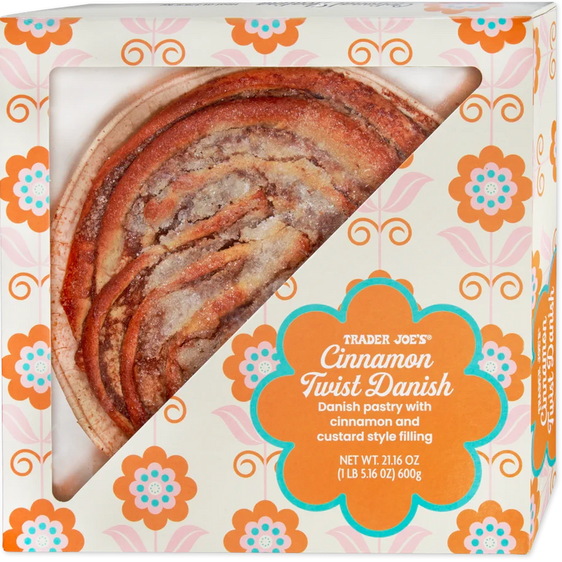 Cinnamon Twist Danish 21.16 Oz Layered Cinnamon Custard Filled Pastry