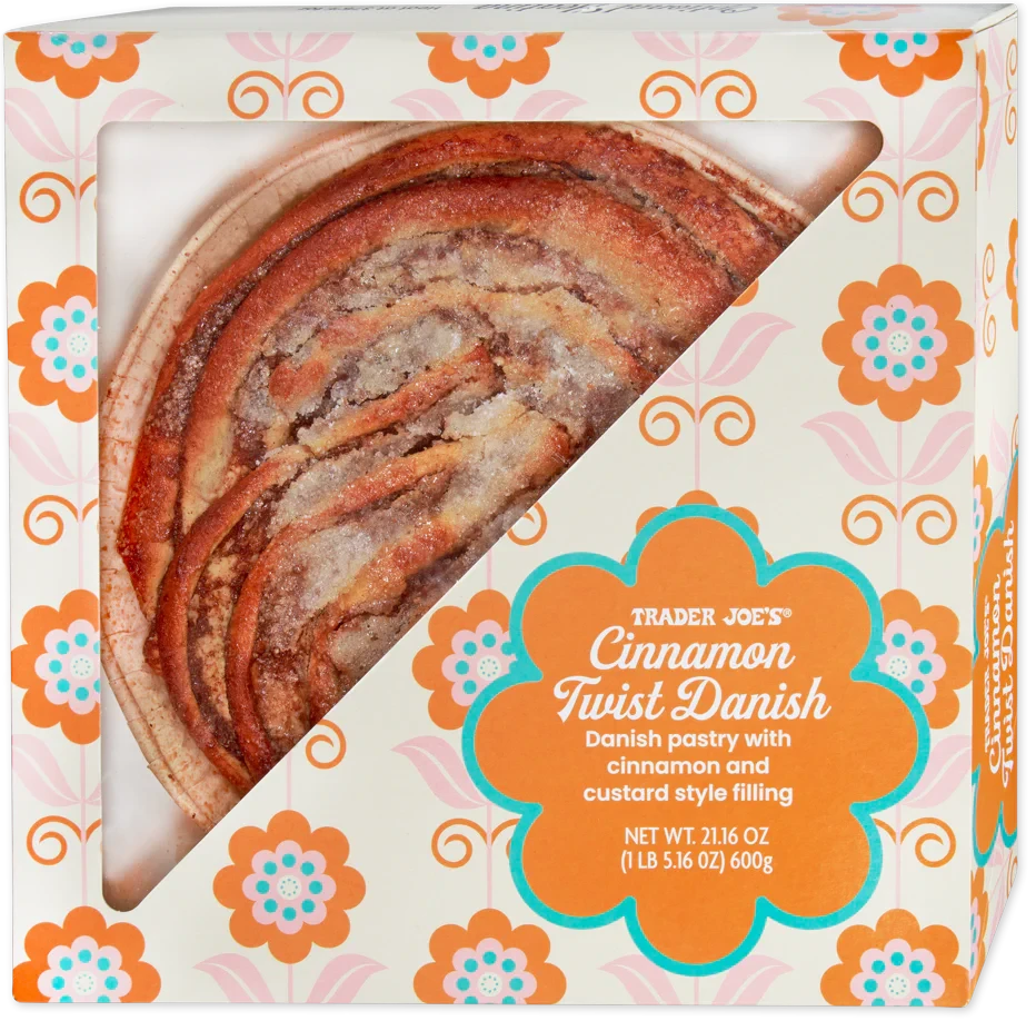 Cinnamon Twist Danish 21.16 Oz Layered Cinnamon Custard Filled Pastry