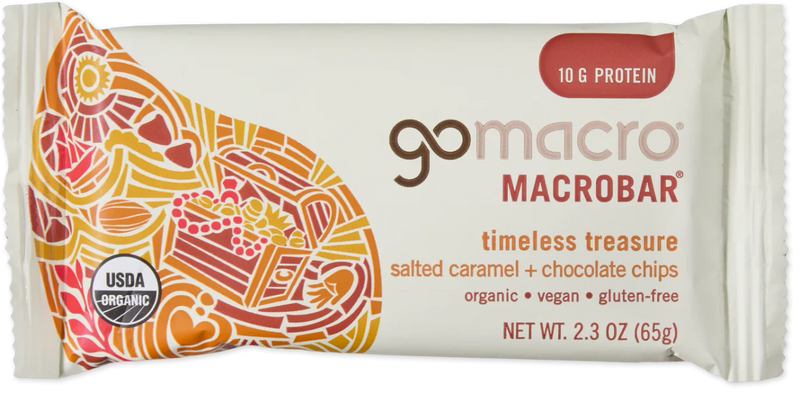 GoMacro® Timeless Treasure Salted Caramel + Chocolate Chips Protein Bar