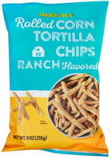 Ranch Flavored Rolled Corn Tortilla Chips – Creamy Herb Seasoned Crunch