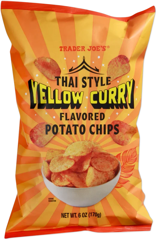 Thai Style Yellow Curry Flavored Potato Chips – Aromatic Spiced Crunch