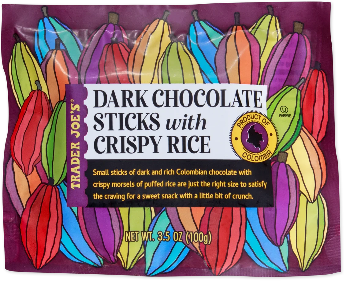 Dark Chocolate Sticks with Crispy Rice – Rich Colombian Chocolate Crunch