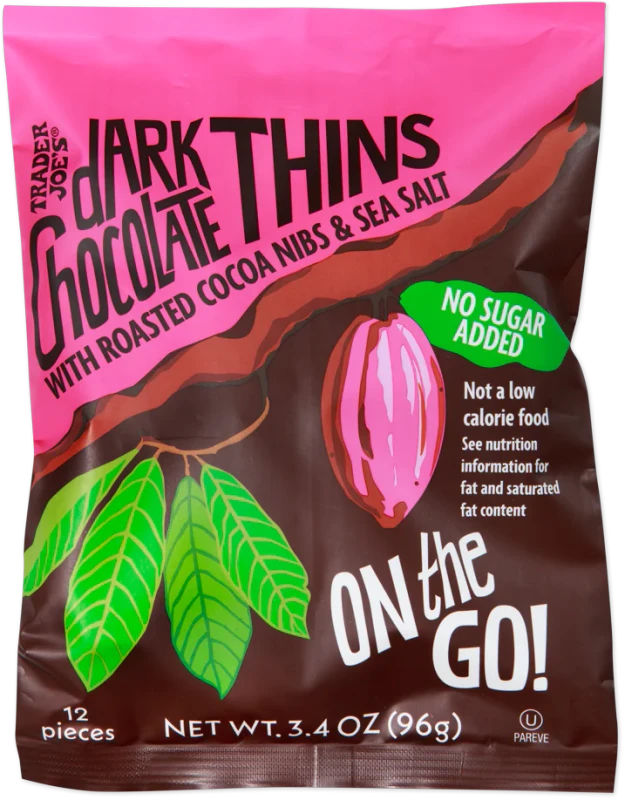 Dark Chocolate Thins On the Go! – No Sugar Added Colombian Chocolate