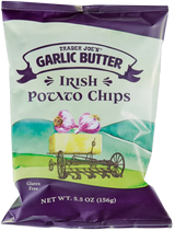 Garlic Butter Irish Potato Chips – Savory Crinkle-Cut Comfort Snack