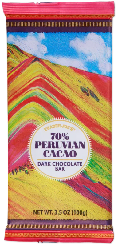70% Peruvian Cacao Dark Chocolate Bar – Intense Single-Origin Dark Chocolate
