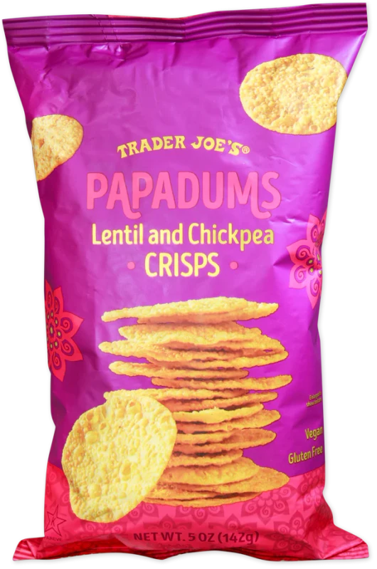 Papadums – Lentil & Chickpea Crisps with Cumin Spice