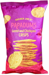 Papadums – Lentil & Chickpea Crisps with Cumin Spice