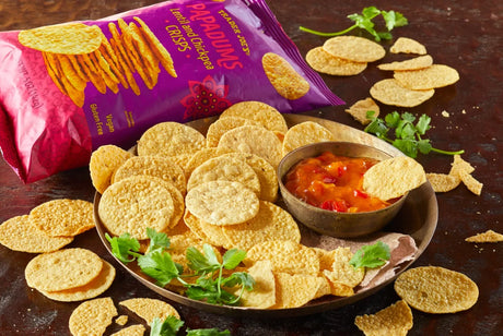 Papadums – Lentil & Chickpea Crisps with Cumin Spice