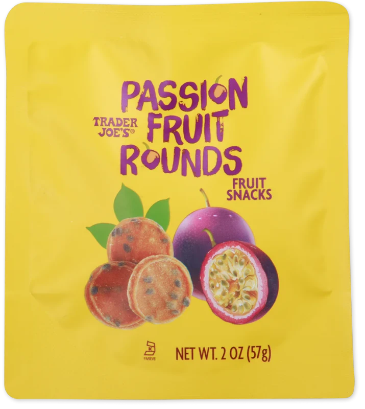 Passion Fruit Rounds – Chewy Dried Tropical Fruit Discs