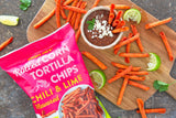 Chili & Lime Flavored Rolled Corn Tortilla Chips – Spicy Tangy Corn Scrolls