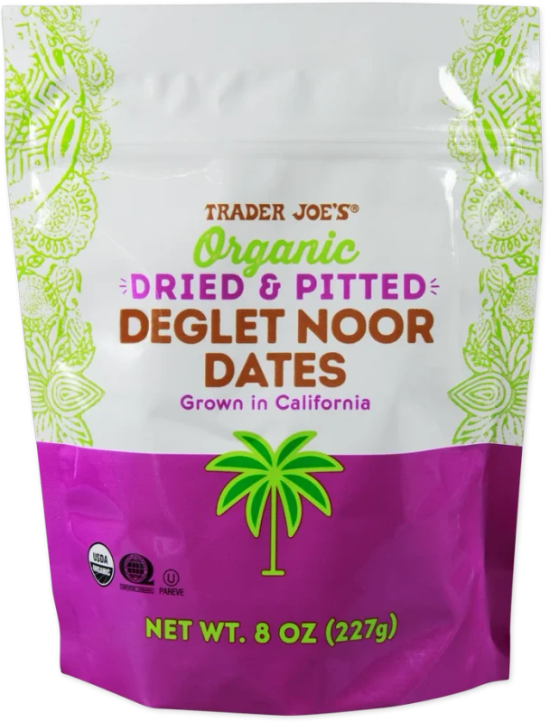 Organic Dried & Pitted Deglet Noor Dates – Mild, Chewy Natural Sweet Fruit
