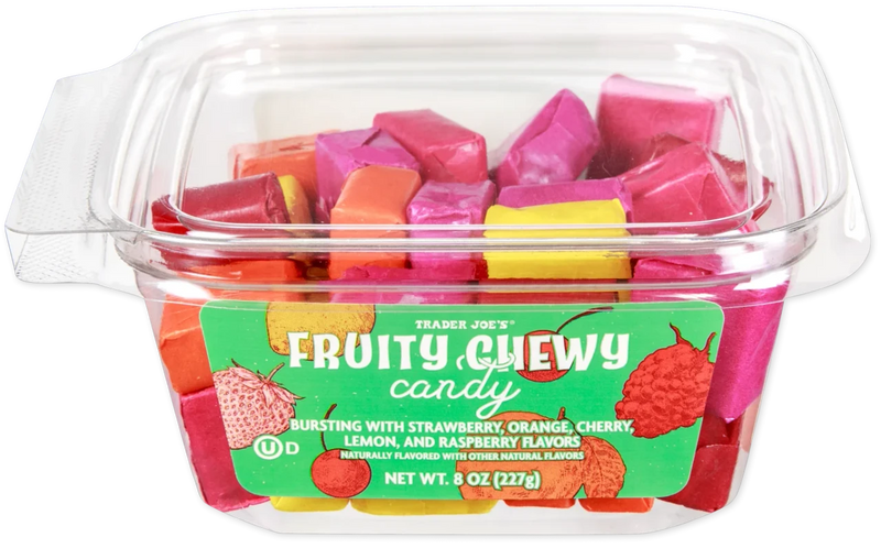 Fruity Chewy Candy – Naturally Flavored Soft Fruit Candy (8 oz)