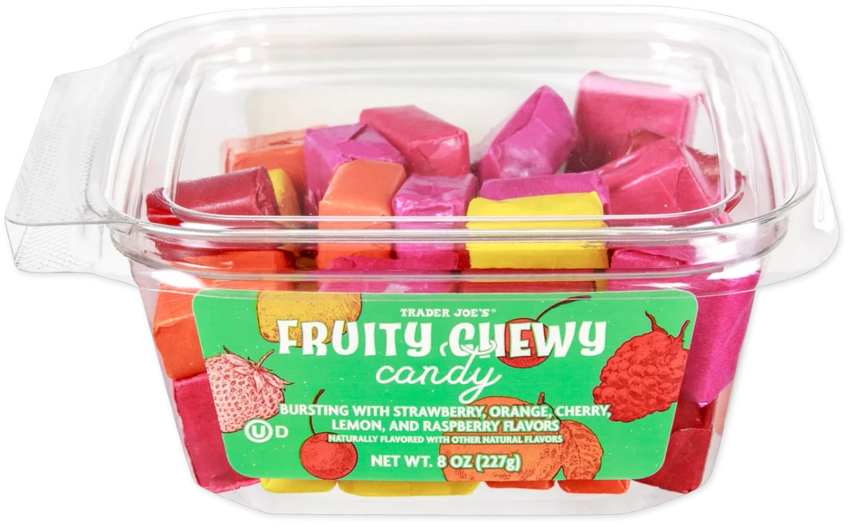 Fruity Chewy Candy – Naturally Flavored Soft Fruit Candy (8 oz)