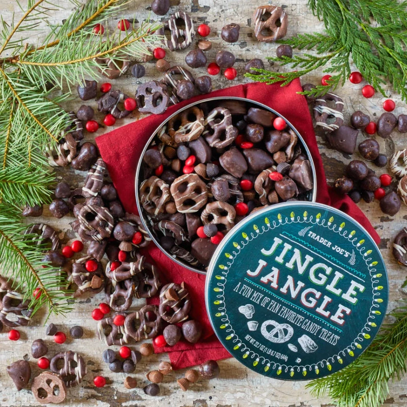 Jingle Jangle Holiday Chocolate Snack Tin Assortment 22.7 Oz