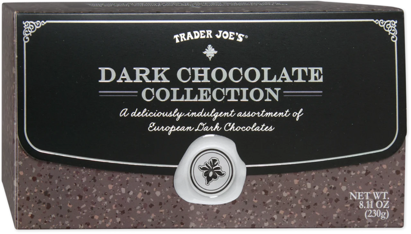 Dark Chocolate Collection Assorted Filled Belgian Chocolates 8.11 Oz