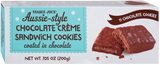 Aussie-Style Chocolate Crème Sandwich Cookies – Triple Chocolate Cream Cookies (7.05 oz)