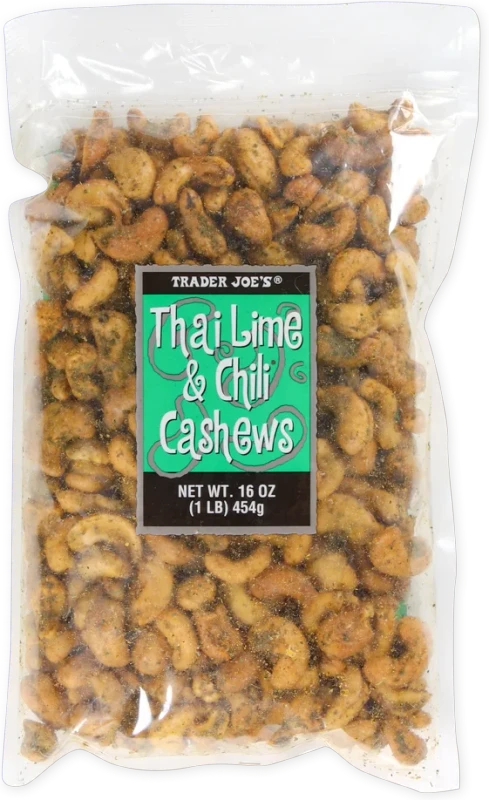 Thai Lime Chili Cashews Spicy Roasted Snack 1 lb