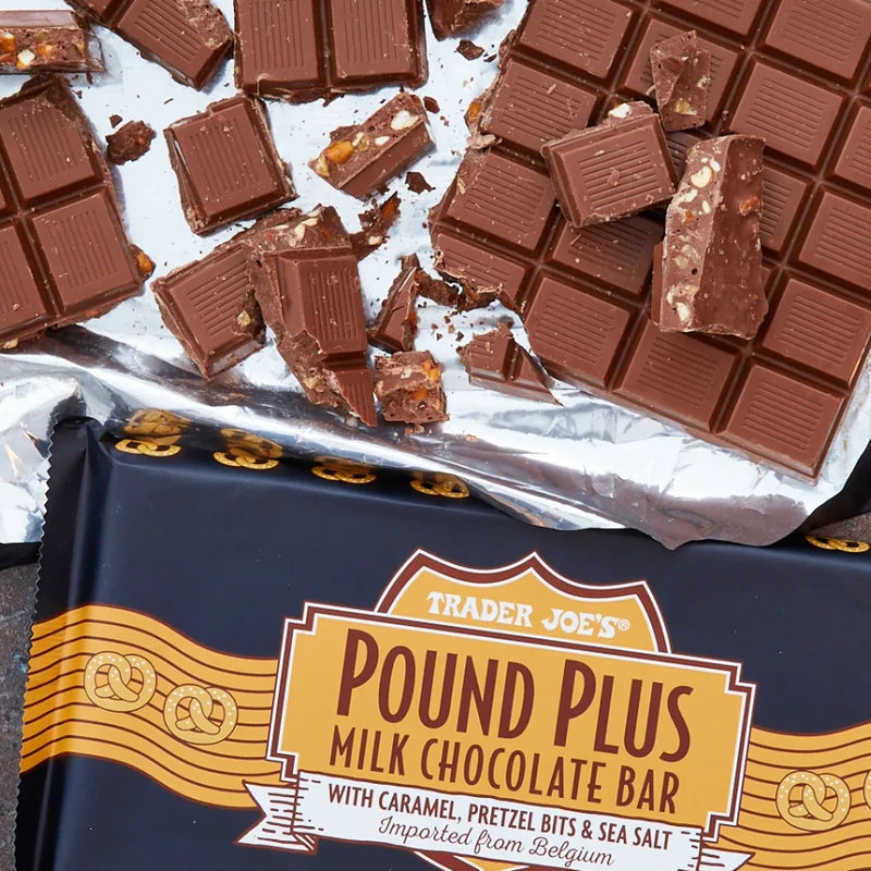 Milk Chocolate Caramel Pretzel Sea Salt Bar 17.6 Oz Gourmet Chocolate