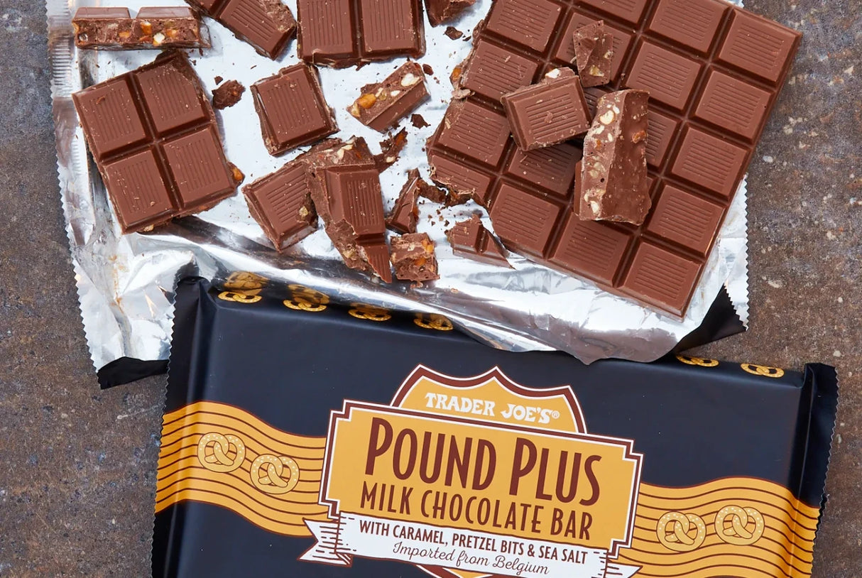 Milk Chocolate Caramel Pretzel Sea Salt Bar 17.6 Oz Gourmet Chocolate