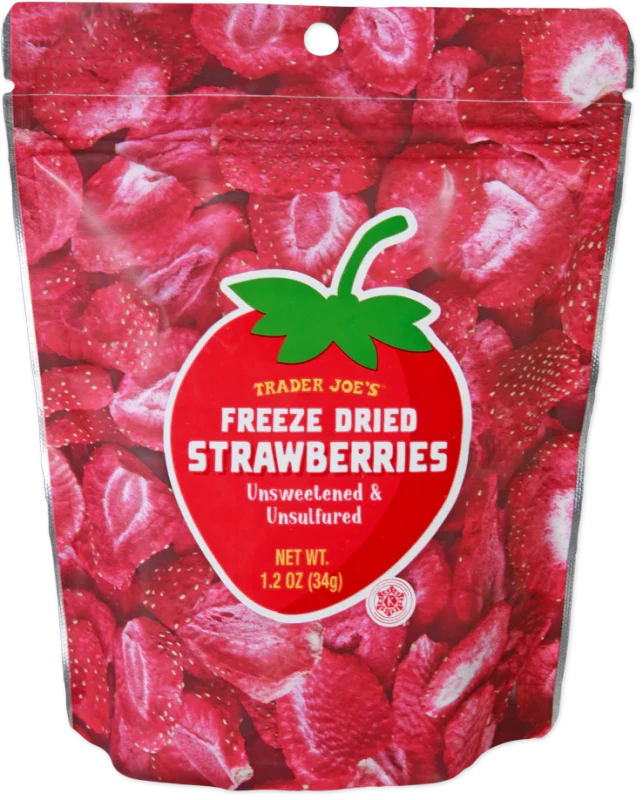 Freeze Dried Strawberries – Crunchy Dehydrated Strawberry Slices (1.2 oz)
