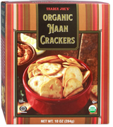 Organic Naan Crackers – Crisp Mini Naan-Style Snack Crackers (10 oz)