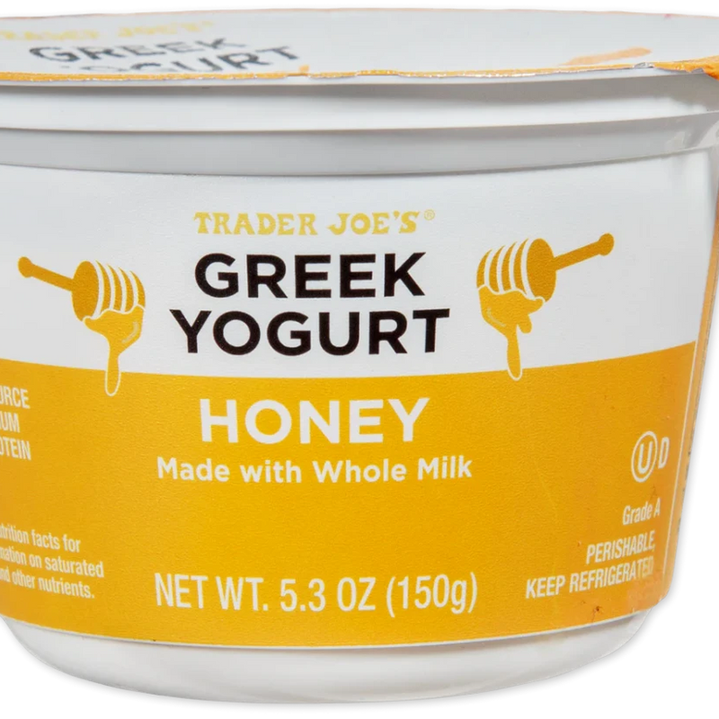 Greek Yogurt with Honey Whole Milk Creamy Sweet Yogurt 5.3 Oz