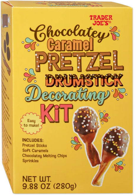 Chocolatey Caramel Pretzel Drumstick Decorating Kit – Fun Holiday DIY Treat