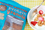 Brand Name Peanut Butter Protein Granola, High Protein Crunchy Breakfast Cereal Snack
