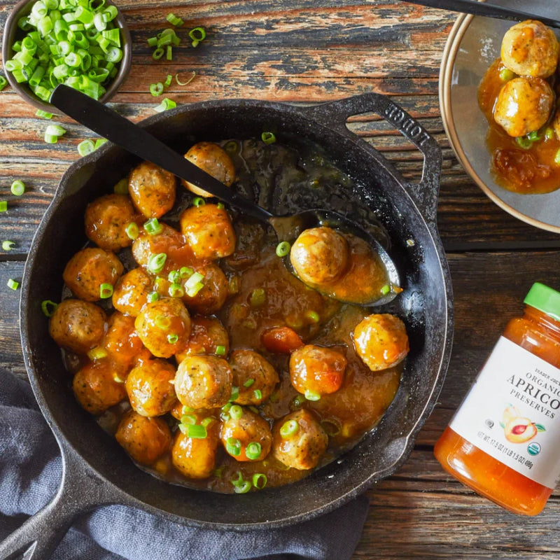 NatureFresh Organic Apricot Preserves – Natural Fruit Spread, Sweet & Smooth Jam, 12 oz Jar