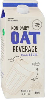 Non Dairy Oat Beverage Naturally Sweet Creamy Vegan Milk Alternative