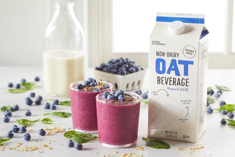 Non Dairy Oat Beverage Naturally Sweet Creamy Vegan Milk Alternative