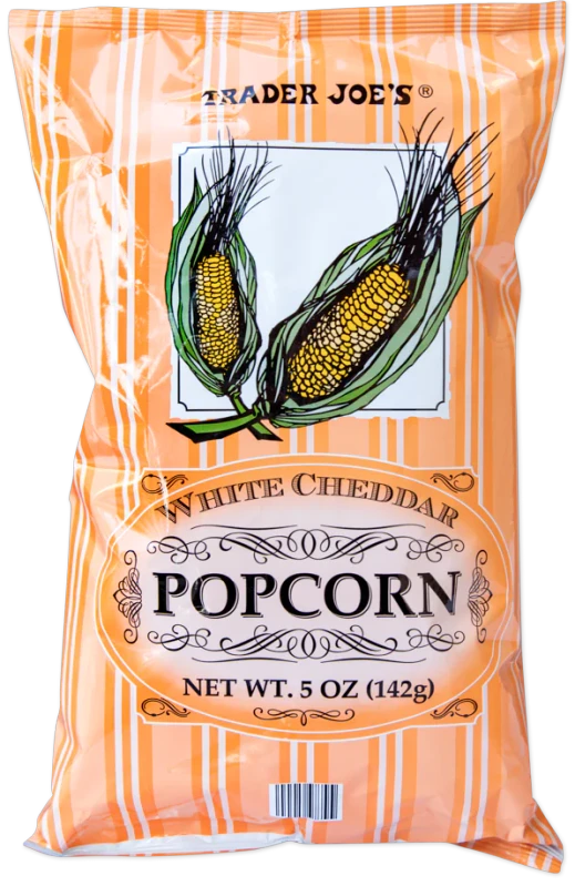 White Cheddar Popcorn – Air-Popped Savory Cheese Snack