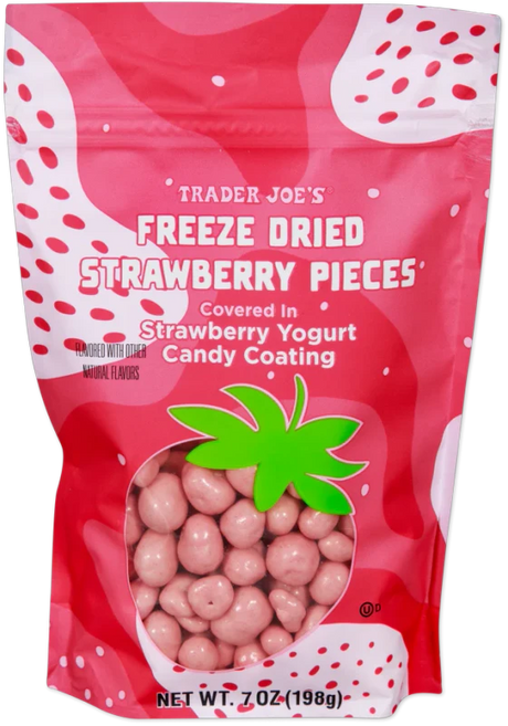 Freeze Dried Strawberry Pieces – Strawberry Yogurt Covered Crunchy Bites (7 oz)