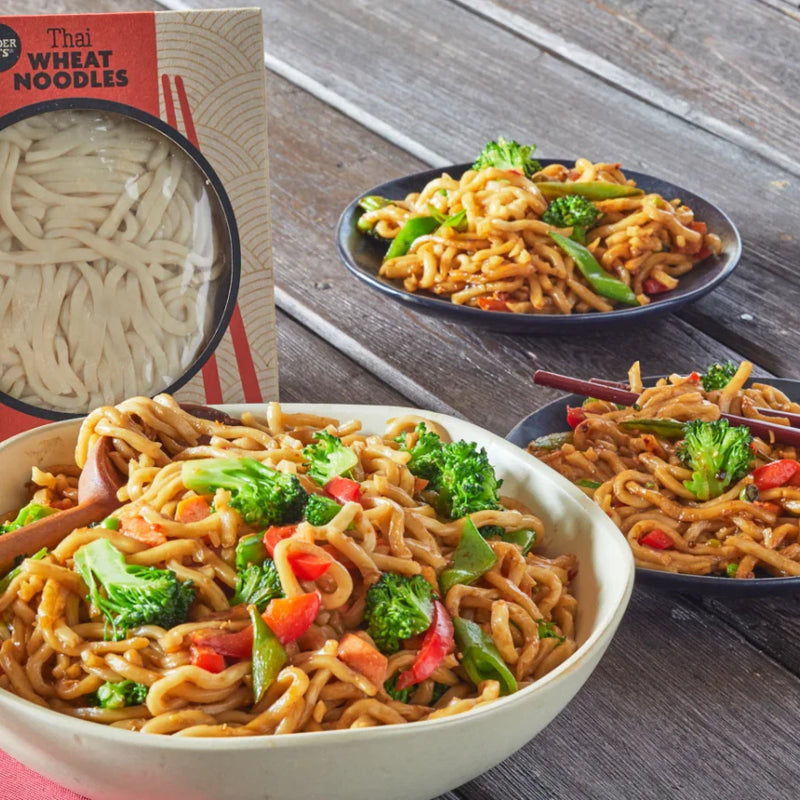 Trader Joe’s Thai Wheat Noodles – 21 Oz Ready-to-Eat Asian Noodles