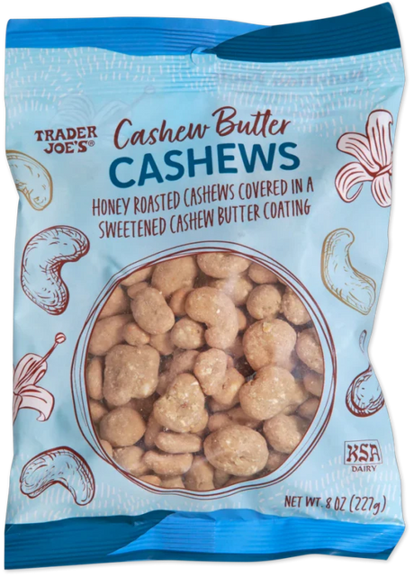 Cashew Butter Cashews – Crunchy Honey-Roasted Cashews Coated in Creamy Cashew Butter