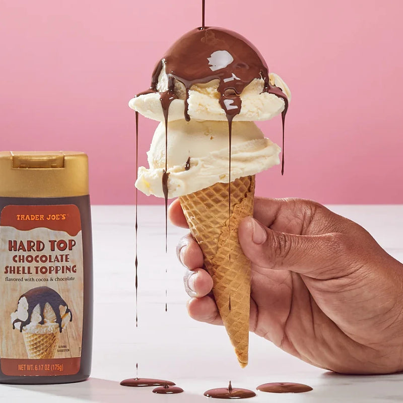 Hard Top Chocolate Shell Topping – Rich Dark Chocolate Ice Cream Shell