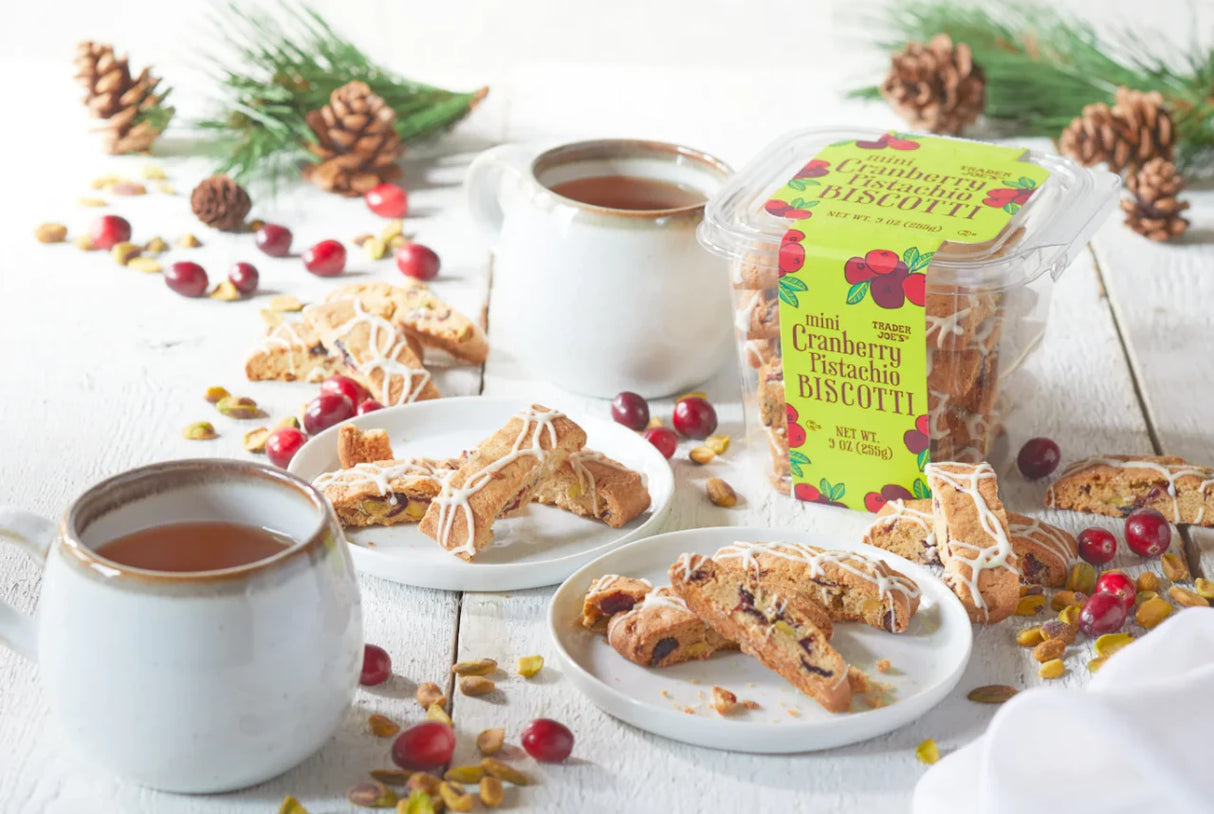 Mini Cranberry Pistachio Biscotti – Sweet & Nutty Holiday Cookies