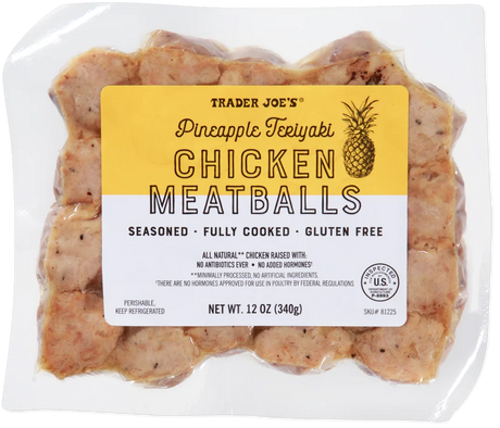 Pineapple Teriyaki Chicken Meatballs – Fully Cooked 12 Oz