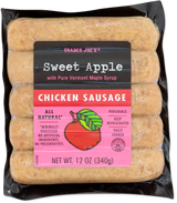 Sweet Apple Chicken Sausage – Fully Cooked 12 Oz